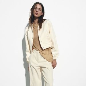 Cropped Bomber Jacket